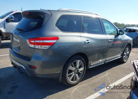 2014 Nissan Pathfinder Hybrid Platinum from USA, damaged, VIN 5N1CR2MNXEC653862